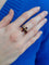 Bague 57 BAGUE ANCIENNE GRENATS DE PERPIGNIAN 58 Facettes 083421