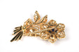 Broche Broche Années 70 en or jaune sertie de saphirs et de diamants 58 Facettes 21643