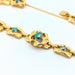 Bracelet Bracelet en or jaune et turquoises 58 Facettes 27765