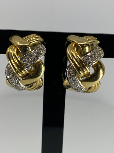 REPOSSI - Diamond flette modell øredobber