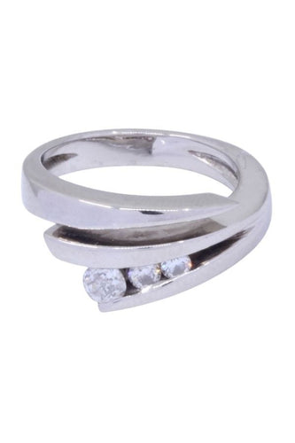 BAGUE TRILOGIE DIAMANTS 58 Facettes 094271