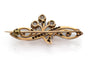 Antique yellow gold brooch with 0.85-carat diamonds in the Art Nouveau style 58 Facettes 9043