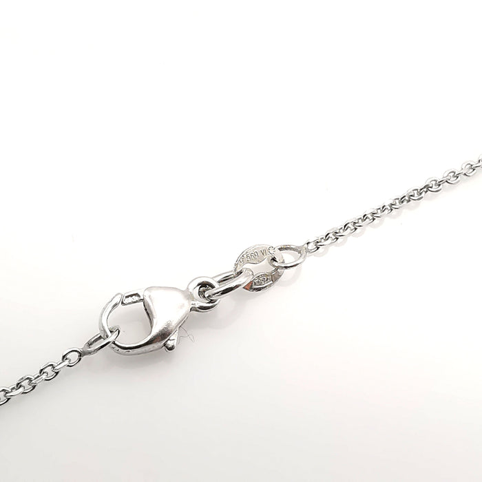 White gold necklace