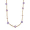Collier Collier avec perles, améthystes et jade lavande 58 Facettes 32958