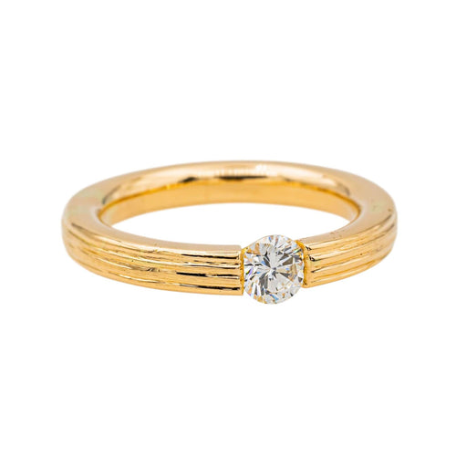 Bague 54 Bague Solitaire Or rose Diamant 58 Facettes 3753464RV