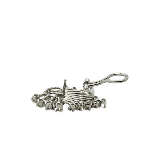 Boucles d'oreilles Boucles d’oreilles or blanc et Diamants 58 Facettes 1.0000545/1