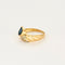 Bague 51,5 Bague or jaune, saphir et diamants 58 Facettes NAR0193