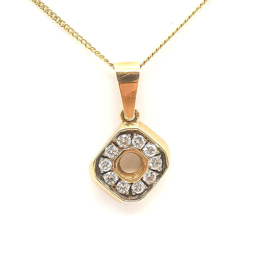 Collier Collier en or jaune et diamants 58 Facettes