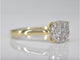 Yellow gold ring with diamond