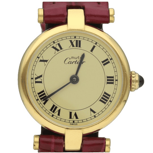 Montre Cartier Montre Must De Cartier Vermeil 58 Facettes MT41240