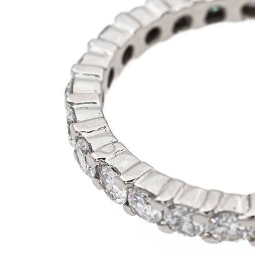 Bague 54.5 Bague Alliance Or blanc Diamant 58 Facettes 2820736CN