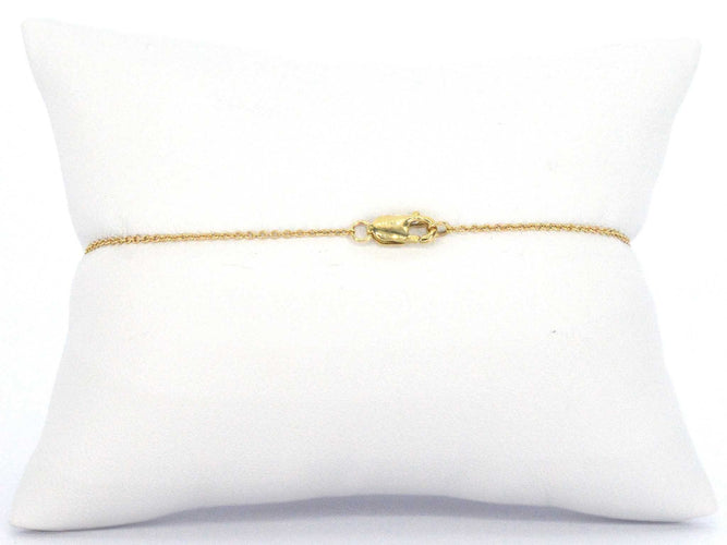 Bracelet Bracelet en or jaune avec diamants sertis en rang 58 Facettes 2361