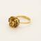 Bague 56 Bague en or jaune, citrine et saphirs 58 Facettes CAS0178