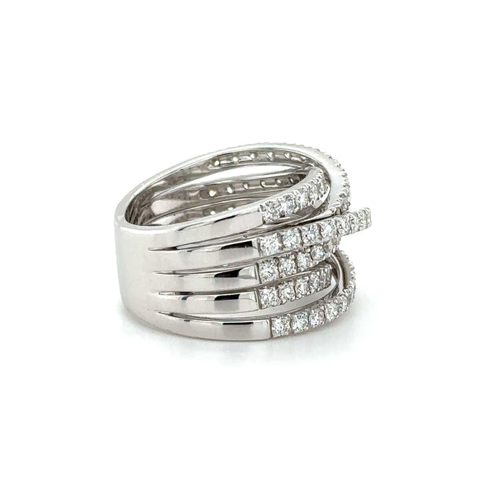 Bague 56 LEO PIZZO - Bague or blanc et diamants 58 Facettes 1.0000257/4