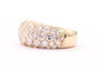 Bague 51 Bague contemporaine en or jaune sertie de diamants 58 Facettes 21489