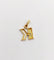 Pendentif Petit Pendentif vintage or jaune, lettre K, petit diamant 58 Facettes A06071