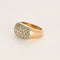 Bague 64 Bague en or jaune, platine et diamants taillés en rose. 58 Facettes CAL2430