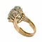 Bague 54 Bague or jaune aigue-marine 18ct 58 Facettes
