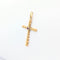Pendentif Pendentif croix en or jaune et rubis 58 Facettes 30612