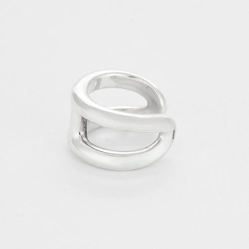 Bague 52 HERMÈS - Osmose - Petit modèle - Bague en argent 58 Facettes 58FC13-2