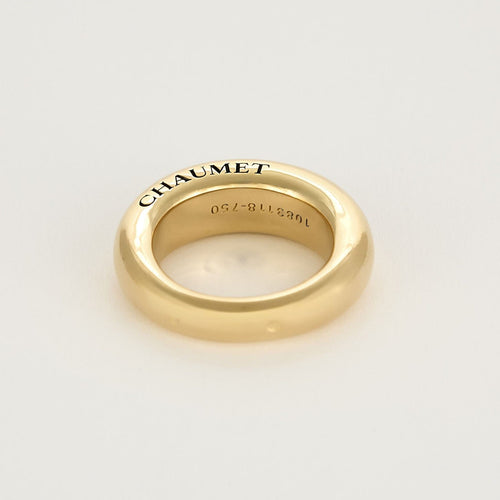 Bague 57 CHAUMET - Bidendum - Bague jonc en or jaune 58 Facettes SAD0506