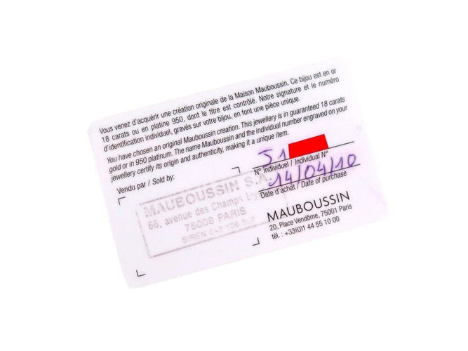 Bague 52 bague MAUBOUSSIN subtile dualite t52 amethyste diamants or blanc 18k 58 Facettes 267691