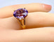 Bague 50 Bague or jaune améthyste 58 Facettes AB647