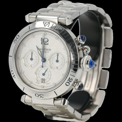 Montre Cartier Montre Pasha Chronograph 58 Facettes MT43103