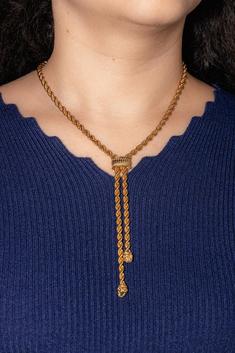 Négligé halskæde i guld 