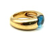 POMELLATO. Collection "Sassi", bague or jaune et topaze bleue 58 Facettes