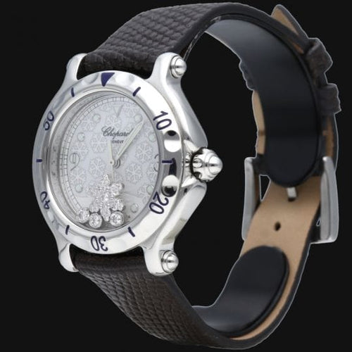 Montre Chopard Montre Happy Sport Snowflake 58 Facettes MT42382