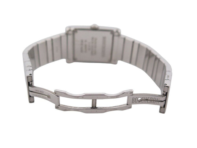 Montre vintage montre BOUCHERON reflet icare 34 mm quartz classique acier diamant 58 Facettes 268397