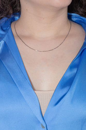 Collier Collier Chaine Or blanc 58 Facettes 3981321RV