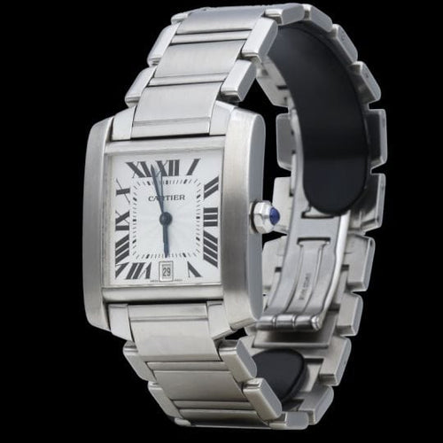Montre Cartier Montre Tank Francaise Gm Automatique 58 Facettes MT43972