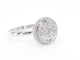 Bague 54 Bague entourage en or blanc avec diamants 58 Facettes 2005