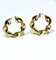 Boucles d'oreilles Paire de créole torsadées en or 58 Facettes