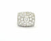 Anello fascia in oro bianco con diamanti Ct 3,31 58 Facettes 9497