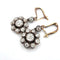 Boucles d'oreilles Boucles d'oreilles basses en or jaune et argent avec diamants 58 Facettes