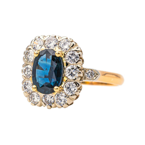 Bague 53 Bague Pompadour Or rose, Or blanc Saphir, Diamant 58 Facettes 4137639CN