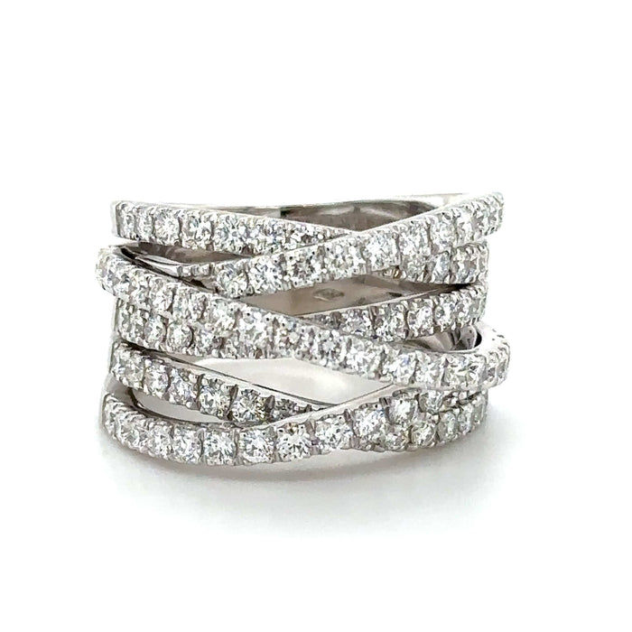 Bague 56 LEO PIZZO - Bague or blanc et diamants 58 Facettes 1.0000257/4