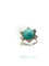 Bague 51 Bague ancienne or blanc, turquoise, diamants 58 Facettes M9157