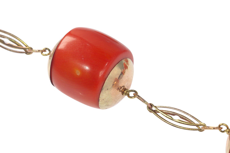 Collier Perles grandioses : un collier de corail monumental 58 Facettes 22235-0056