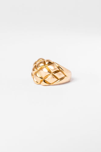 Bague 55 Bague Dôme en or jaune 58 Facettes