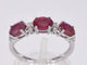 Bague Bague en or blanc avec diamants et rubis 58 Facettes 2124