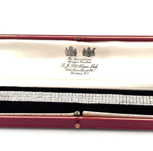 Bracelet Bracelet en platine avec diamants 7.50 ct 58 Facettes