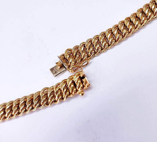 Collier Collier maille américaine OR 18K 58 Facettes COLL.US-1537