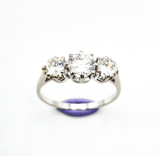 Bague 54 Bague Jarretière Diamants Vintage 58 Facettes