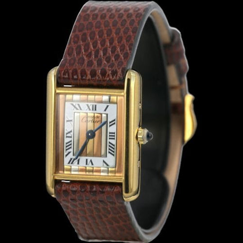Montre Cartier Montre Tank Vermeil 58 Facettes MT42403