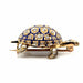 Broche Broche tortue en or, émaillée et sertie de diamants 58 Facettes 1.0002596/3