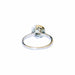 Bague 54 Bague en platine 950 avec diamants et saphirs 58 Facettes Q99B